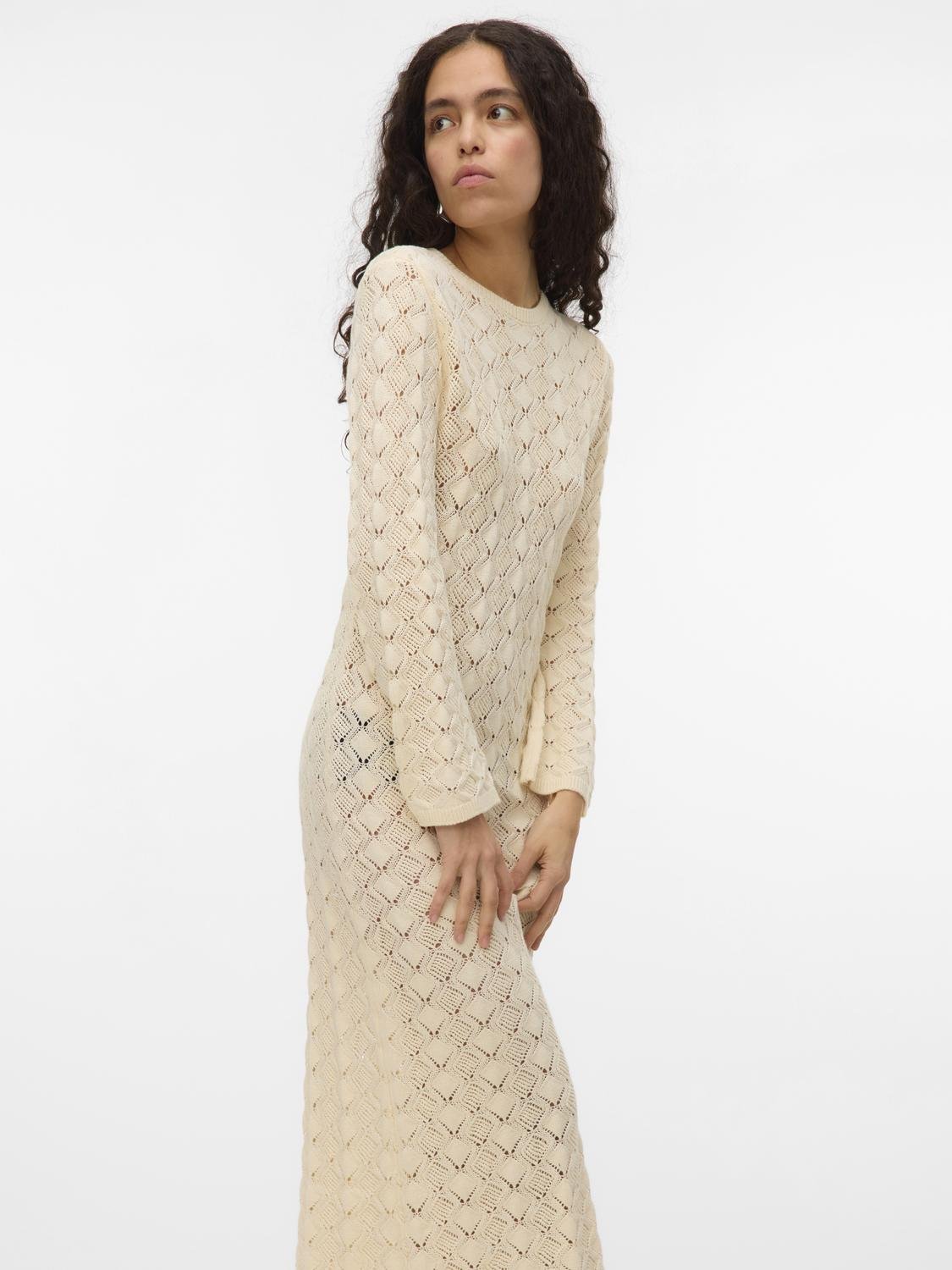 VMPAOLA Long Dress - Birch - VERO MODA & VILA Bergvik